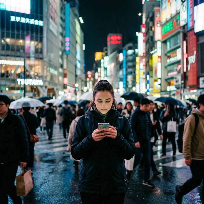 Japan at night